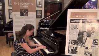 Ravel's "Prelude" from Le Tombeau de Couperin, Dr. Fabiana Claure plays on Horowitz's piano