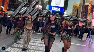 [KPOP IN PUBLIC NYC TIMES SQUARE] aespa 에스파 - Whiplash Dance Cover