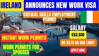  New Work Visa Announcement| Move To Ireland without money | Ireland work Visa 2024