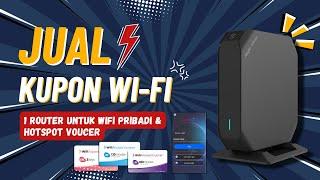 NYESEL BARU TAU!! Jualan Kupon Voucher Hotspot Dengan Router Wifi 5 Ruijie RG-EW105GW(T)