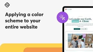 [New Website Builder] Applying a color scheme to your entire website