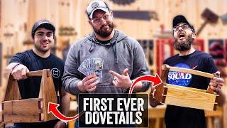 Beginner Dovetail Challenge! I Teach The Boys Dovetails