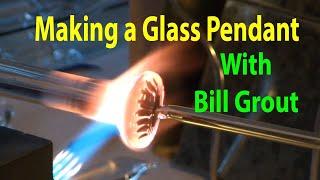 Torch Demo of glass implosion pendant by Bill Grout - GTT Cheetah torch #lampwork