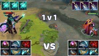 Silencer vs Outworld Devourer | Same item build 1v1 who wins??