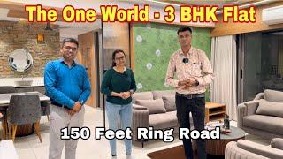 Luxurious 3 BHK Flat in Rajkot || Modern Style interior design Flat || The One World