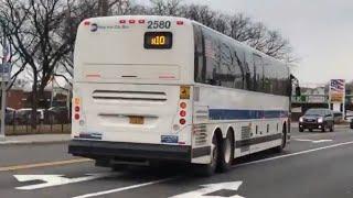 Port Richmond Bound 2015 Prevost X3-45 2580 X10 Express Bus From Fingerboard Rd To Willowbrook Rd