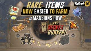 Rare Items, Ingredients and Junk Now Easier To Farm: Mansions Row - Fallout 76