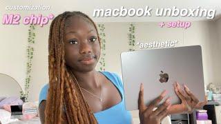 MACBOOK AIR UNBOXING *M2 chip + setup* 