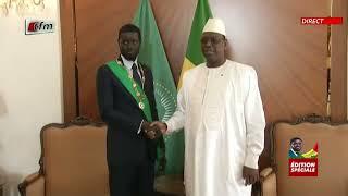 Pr Macky Sall  accueille le Président Bassirou Diomaye Faye au Palais de la République