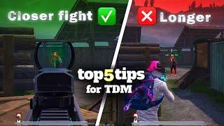 Top 5 Tips & Tricks to become a TDM Master ⁉️ | PUBG Mobile