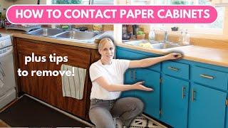 How to Contact Paper Cabinets & Tips to REMOVE Them! | Renter-Friendly Decor