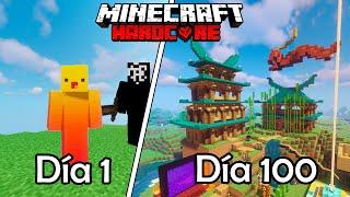 SOBREVIVÍ 100 Días PERO una INTELIGENCIA ARTICIAL me dice QUE HACER en Minecraft Hardcore