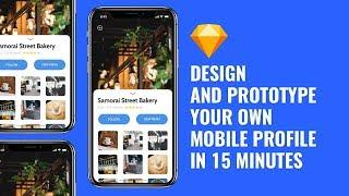 Design & Protoype A Mobile Profile | Sketch Design Tutorial