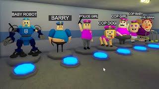 I BECOME EVERYONE IN BARRY'S PRISON RUN! Obby FULL GAME (#Roblox)