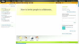 Stixy Tutorial - How To Invite People To Collaborate With You.