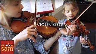 VIOLIN SISTERS - 10 Year Old Sophia and 7 Year old Bella on Mugglesam