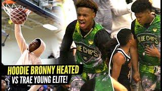 Bronny James 1st 360 DUNK!! Bronny Gets HEATED vs Trae Young's Team! Blue Chips Put To The TEST!