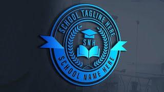 How to make an Education School logo Design in illustrator-Rasheed RGD