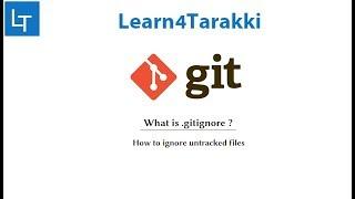 Use of .gitignore file | How to ignore untracked files