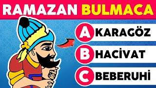 Ramazan Özel Bulmaca  Ramazan Bilgini Test Et! | Oruç ve Bayram Bulmacası