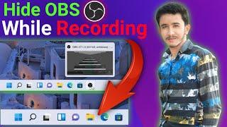 How to Hide OBS While Recording | How to Hide Screen Recorder Icon - 2022