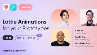 How to Add Motion to Prototypes using ProtoPie & Lottie Animations