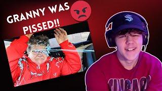 EXTREME SILLY STRING PRANK ON GRANDMA! | Boitastic Reaction