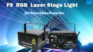 Using the F9 series 3-5W stage laser lights lets you experience the power of light.