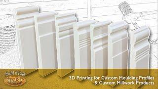 3D Printing for Custom Moulding Profiles & Custom Millwork Products | Build It With Baird