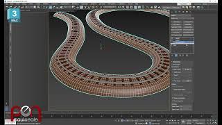 3DS Max Copy Instance Reference Procedural Train Track