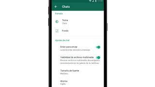 Cómo activar el modo oscuro en WhatsApp (Android)