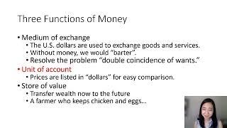 Three Functions of Money