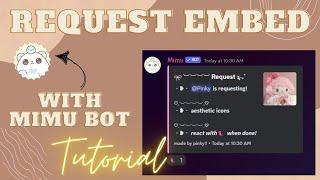 Request embed & ar with mimu | Discord tutorial | 2024