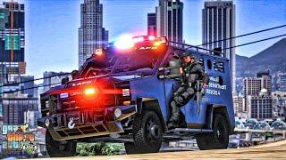 Playing GTA 5 As A POLICE OFFICER SWAT 7| LAPD|| GTA 5 Lspdfr Mod| 4K