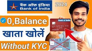 without video kyc | bank of india zero balance account opening online |