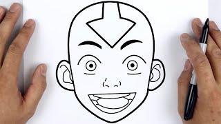 HOW TO DRAW AANG | Avatar: The Last Airbender - Easy Step By Step Tutorial For Beginners