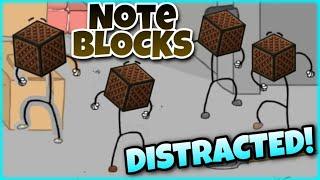You have been distracted, but it's on NOTE BLOCKS! Minecraft - PixelDr33ams