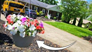 HANGING THE FLOWERS at The Love Nest