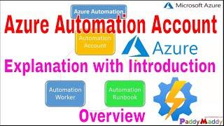 Azure Automation Account  Introduction Overview