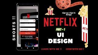 Netflix-UI-flutter Design ||  Simple Tutorial for beginners || Netflix clone  part - 1