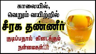 காலை வெறும் வயிற்றில் சீரக தண்ணீர் நன்மைகள் | Benefits of drinking cumin seeds water | jeera water