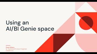 Using an AI/BI Genie Space