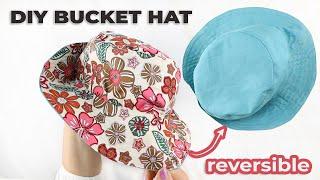 How to Make a Bucket Hat // DIY Reversible Bucket Hat Pattern and Tutorial for BEGINNERS