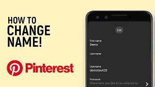 How to Change Pinterest Account Name