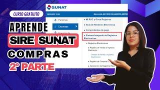  Súper curso SIRE SUNAT 2023 [GRATIS] 2° PARTE  Compras RCE Aprende fácil