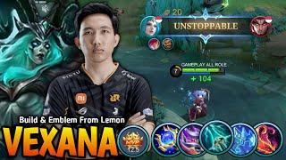 THANK YOU RRQ LEMON FOR VEXANA INSTANT DELETE BUILD WTF DAMAGE - VEXANA MID LANE GAMEPLAY