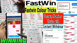 FastWin best colour and number trick video best hack trick|real online earning with instant withdraw