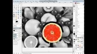 [How to] Create selective colour image in Gimp