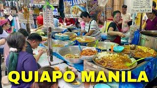 Quiapo Market Manila - Streets and Market Scenes this Christmas 2024 | Walking Tour Philippines