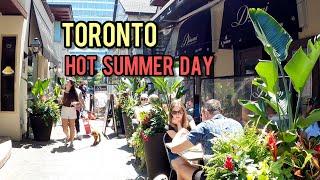 Toronto Downtown Hot Summer Day July 2021 Canada